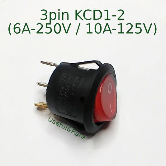 23 мм круглая 3pin KCD1-2 6-10А